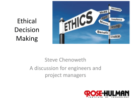Ethical Decision Making - Rose