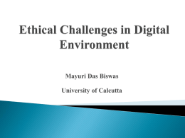Ethical Challenges in Digital Environment