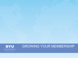 Growing your Membership - Germany, Leipzig Chapter