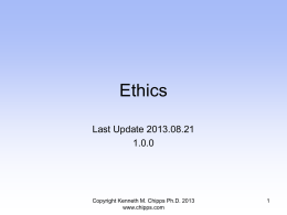 Ethics - Chipps