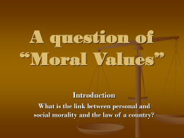 A question of Morality - hrsbstaff.ednet.ns.ca