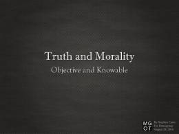 Truth and Morality - My Give On Things