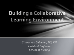 Building a Collaborative Learning Environment