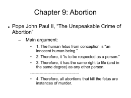 Chapter 9: Abortion