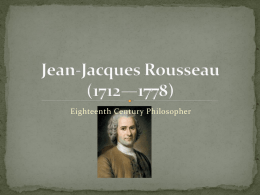 Jean-Jacques Rousseau (1712—1778)