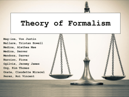 Theory of Formalism