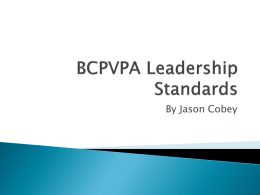 BCPVPA Aboriginal Leadership Standards