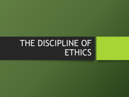 1. Normative Ethics