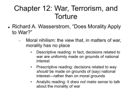 Chapter 12: War, Terrorism, and Torture