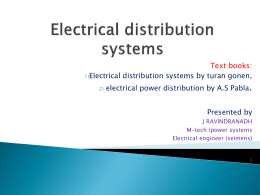 Electrical distrib