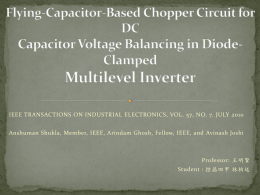 Flying-Capacitor-Based Chopper Circuit for DC Capacitor Voltage