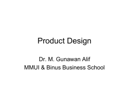 Product Design and Analysis