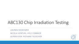 ABC130 Chip Irradiation Testing