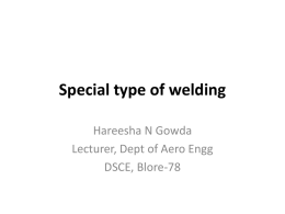 Special type of welding