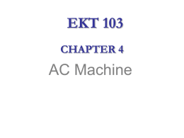 Chapter 4 -AC machine