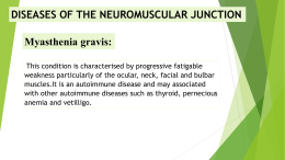diseases of the neuromuscular junction