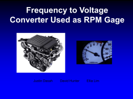 Frequency to Voltage Converter Used as RPM Gage