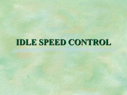 idle speed control