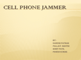 Cell Phone Jammers - 123seminarsonly.com