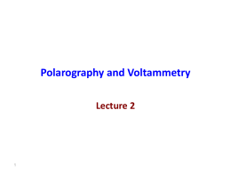 Polarography and Voltammetry