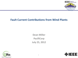 Fault Current Contributions from Wind Plants