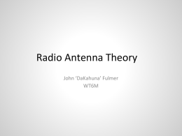 Wireless course Part 3 – Radio Antenna Theory v1