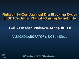 Presentation kit - UCSD VLSI CAD Laboratory