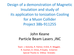 Design of a demonstration of Magnetic Insulation and study