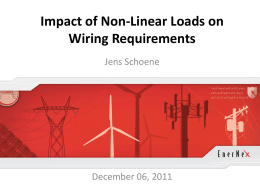 Impact of Non-Linear Loads on Wiring Requirements