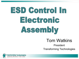 ESD Control in Electronic Assembly