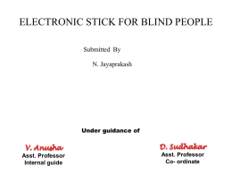 electronic stick for blind people