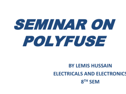 Seminar on Polyfuse