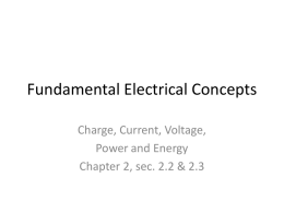 Fundamental Electrical Concepts