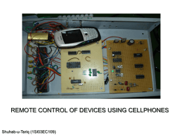 remote control of devices using cellphones
