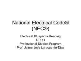 Conference National Electrical Code (NEC®)
