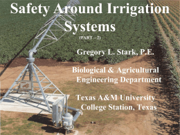 Irrigation System Safety Part 2