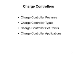 Charge Controllers