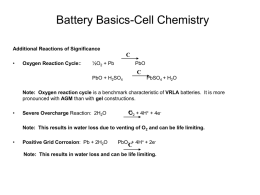 Battery Basics-Cell Chemistry Optima