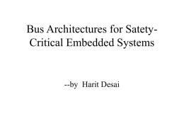 Bus Architectures for Satety