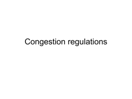 Congestion regulations