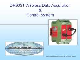 DR9031 Wireless Data Acquisition & Control