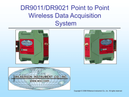 DR9031 Wireless Data Acquisition & Control
