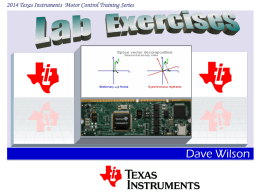 InstaSPIN-FOC - Texas Instruments