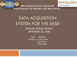 Data Acquisition System for the AESD