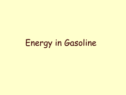 Energy in Gasoline