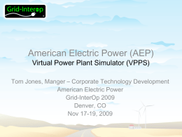 AEP Virtual Power Plant SG Demo Grid Interop 11-18