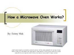How a Microwave Oven Works?