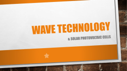 Wave technology - Black Rock Solar