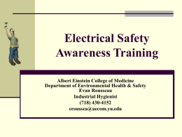 Electrical Safety Awareness Training