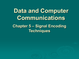 Chapter 5 - William Stallings, Data and Computer